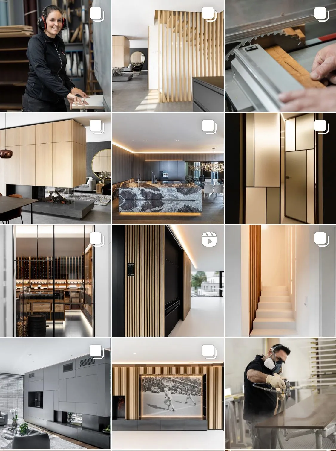 Atelier de menuiserie Constantin Jacques (CJ Design): social post cj design instagram grid
