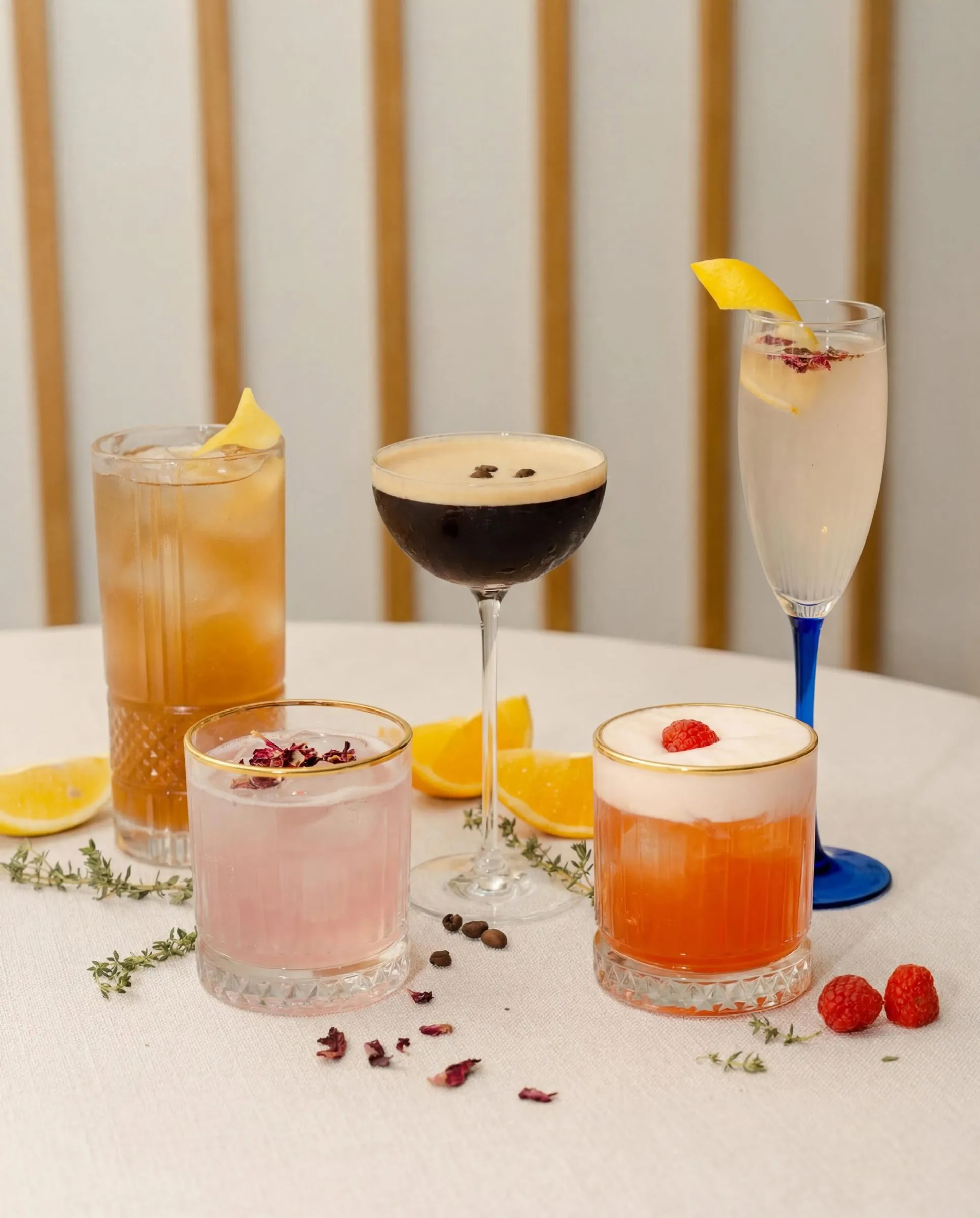 Plates and cocktails photographed for the restaurant's Instagram. Shot for Räiskar.
