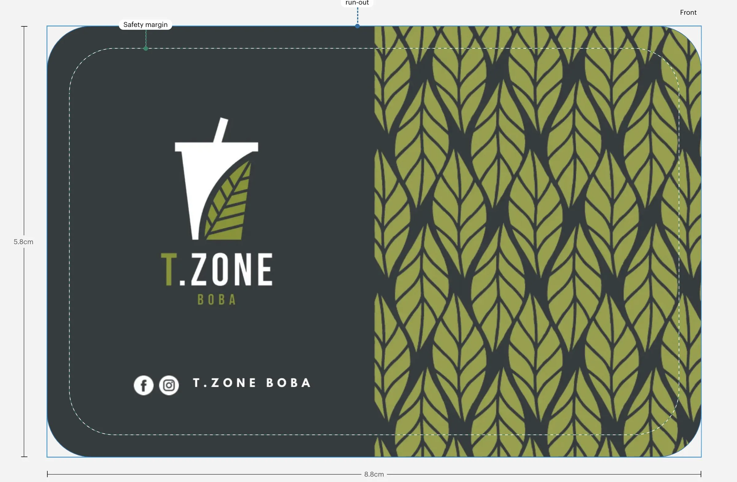 T.Zone Boba: design piece tzone boba card front 01
