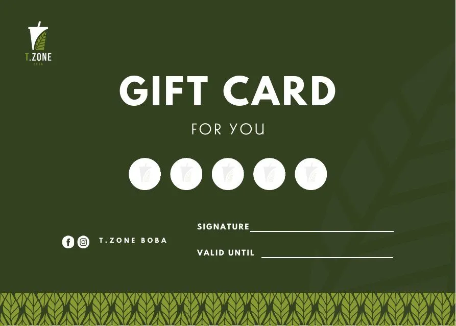 T.Zone Boba: design piece tzone boba gift card 01 page 01
